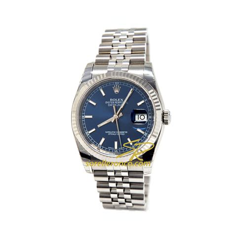 rolex datejust quadrante blu bracciale jubilee|rolex datejust 36 prezzo.